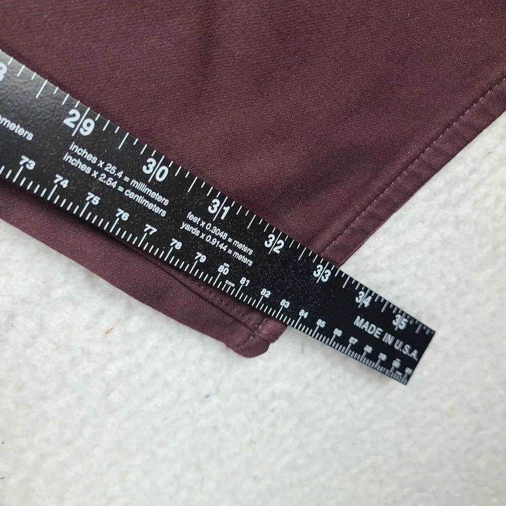 Banana Republic Traveler Pants Mens 34x34 Burgundy Red Slim‎ Performance Chino *